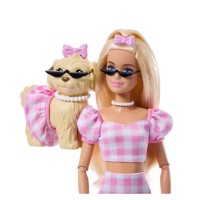 Barbie Twinning Looks, Bambola con Cucciolo a Passeggio
