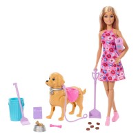 Barbie Set Cagnolina Cammina e fa Pupù