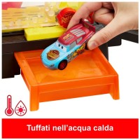 Cars Autolavaggio Super Corse Playset con Saetta Cambia Colore