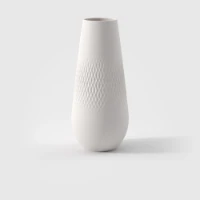 Villeroy & Boch Manufacture Collier Blanc Vaso Carré Alto