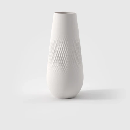 Villeroy & Boch Manufacture Collier Blanc Vaso Carré Alto