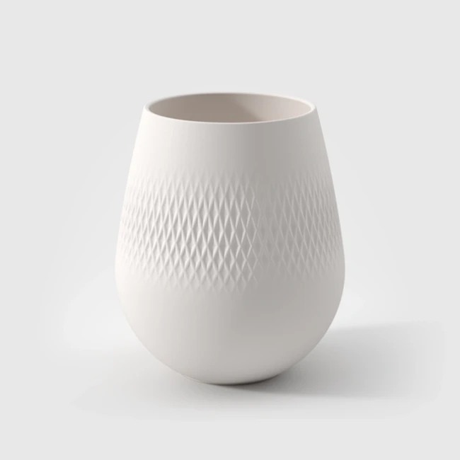 Villeroy & Boch Manufacture Collier Blanc Vaso Carré Piccolo