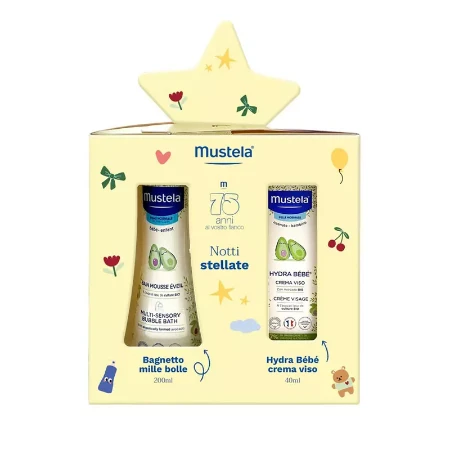 Immagine di Mustela Cofanetto Notti Stellate - Cofanetto Regalo per Neonato con Bagnetto Mille Bolle e Hydra Bebé Viso