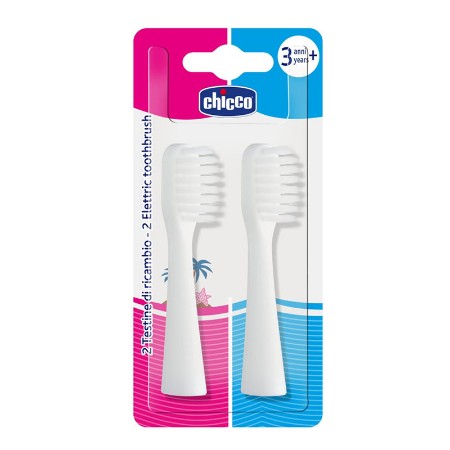 Immagine di Chicco 2 Testine di Ricambio per Spazzolino Elettrico
