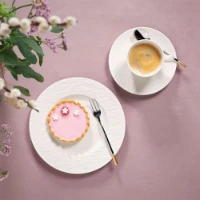 Villeroy & Boch Set 6 pezzi Manufacture Rock Blanc Piatto da Dessert/Colazione Ø22 cm