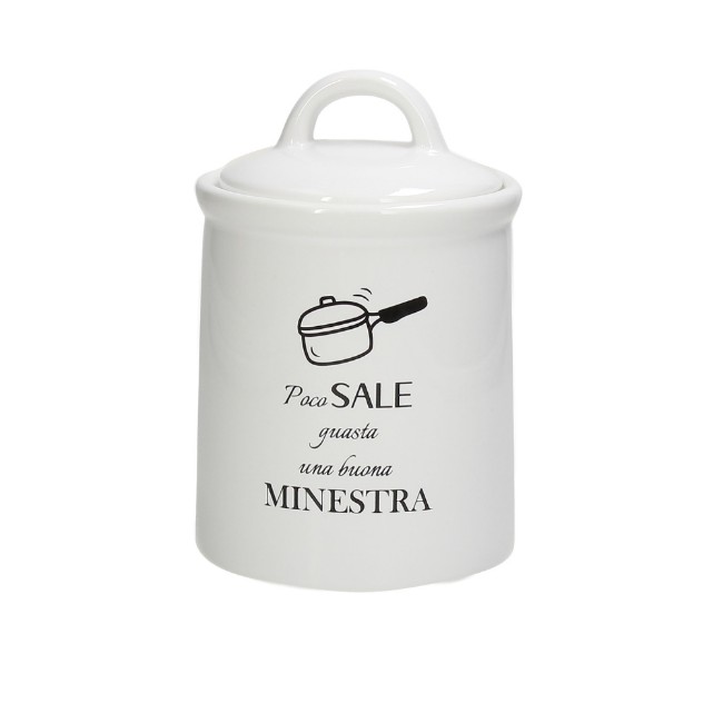Andrea Fontebasso Barattolo per Sale in Ceramica