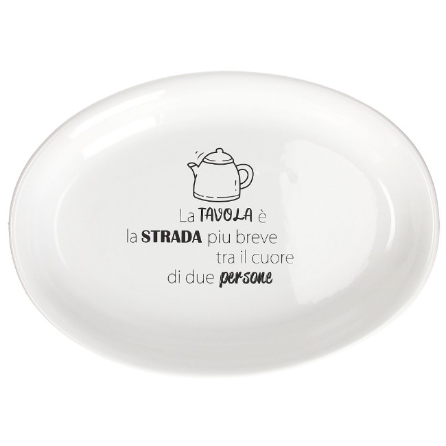 Andrea Fontebasso Piatto da Portata Ovale in Ceramica