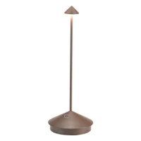 Immagine di Zafferano Pina Lampada da Tavolo Ricaricabile Corten