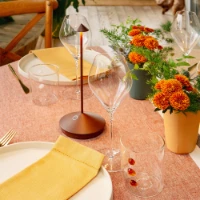 Immagine di Zafferano Pina Lampada da Tavolo Ricaricabile Corten