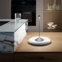 Immagine di Zafferano Pina Lampada da Tavolo Ricaricabile Grigio Scuro