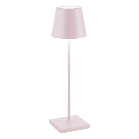 Immagine di Zafferano Poldina Pro Lampada da Tavolo Ricaricabile Rosa