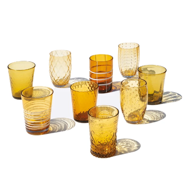 Immagine di Zafferano Melting Pot Set da 6 Bicchieri Ambra