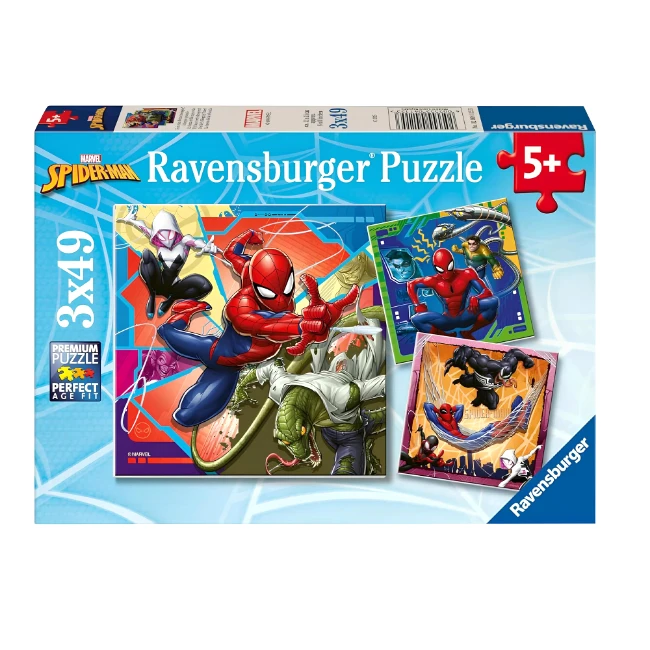 	Ravensburger Puzzle 3x49 Marvel Spider-Man