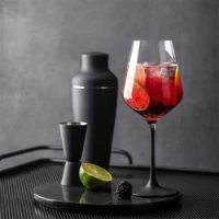 Villeroy & Boch Manufacture Rock Set 4 Bicchieri da Vino Rosso 200 ml