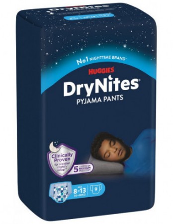 Immagine di Drynites Mutandine Boy per la Notte Pacco Singolo 8-13 anni - 9 pezzi