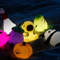 Innogio Luce Notturna in Silicone GIOMango, Ricaricabile, con Timer