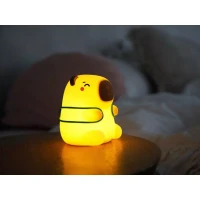 Immagine di InnoGIO GIOcapybara Lampada Notturna per Bambini in Silicone Morbido BPA Free, Luce Calda e Multicolore, Ricaricabile USB-C