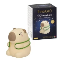 Immagine di InnoGIO GIOcapybara Lampada Notturna per Bambini in Silicone Morbido BPA Free, Luce Calda e Multicolore, Ricaricabile USB-C