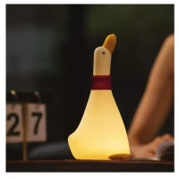 Immagine di InnoGIO GIODuck Luce Notturna per Bambini in Silicone, Luce Calda, Ricaricabile USB-C, con Timer per Spegnimento