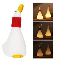 Immagine di InnoGIO GIODuck Luce Notturna per Bambini in Silicone, Luce Calda, Ricaricabile USB-C, con Timer per Spegnimento