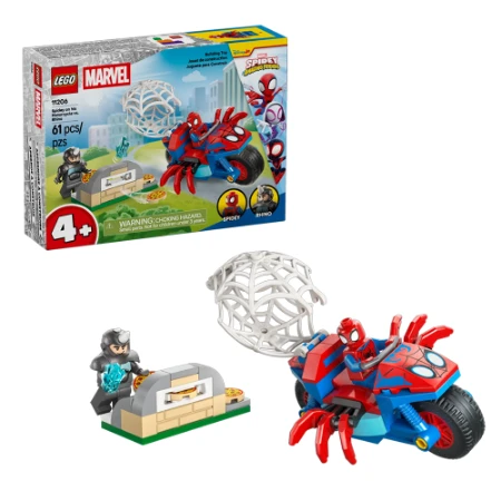 Immagine di LEGO Marvel Spidey sulla Moto contro Rhino 11206