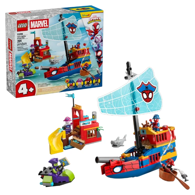 Immagine di LEGO Marvel Nave Pirata del Team Spidey 11208