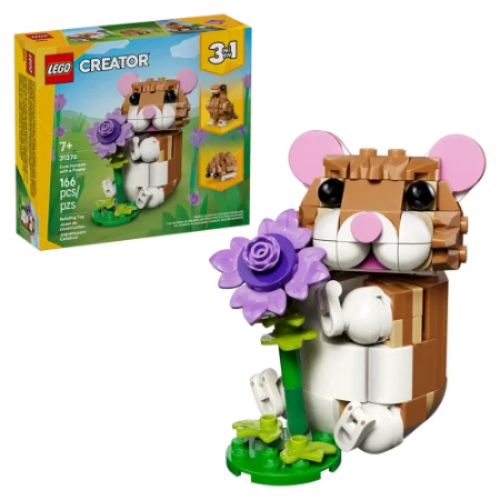 Immagine di LEGO® Creator 3-in-1 Simpatico Criceto con Fiore 31376
