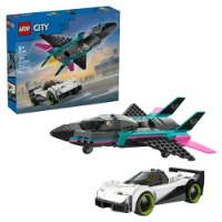 Immagine di LEGO® City Jet contro Auto sportiva 60489