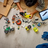 Immagine di LEGO® City Remix aereo, camion di servizio e hovercraft 60505