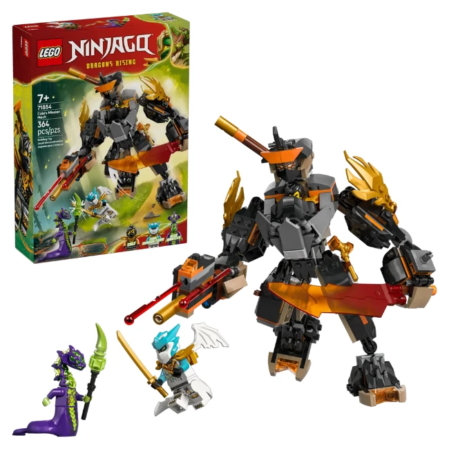 Immagine di LEGO® NINJAGO® Mech della missione di Cole e drago Zane 71854