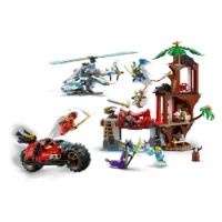 Immagine di LEGO® NINJAGO® Battaglia alla casa sull’albero con veicolo Ninja 71857