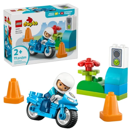 Immagine di LEGO® DUPLO® Motocicletta blu della Polizia 10471