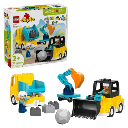 Immagine di LEGO® DUPLO® Veicoli da cantiere 3 in 1 10475