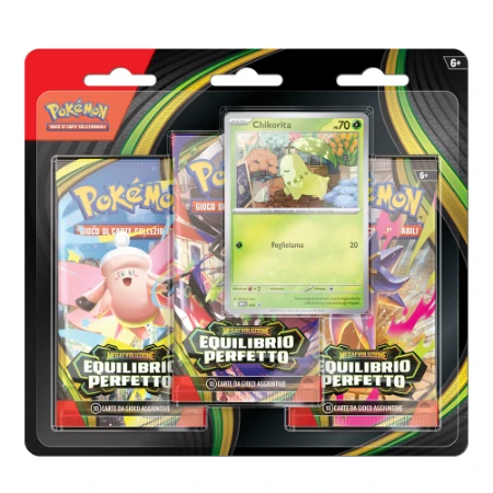 Immagine di Pokémon Megaevoluzione Equilibrio Perfetto - Blister 3 Bustine + 1 Carta Singola