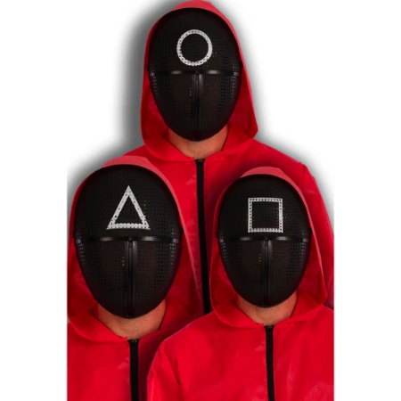 Immagine di Maschera Squid Game in Plastica Rigida - Modello Assortito