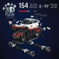Immagine di Ravensburger 3D Puzzle Iconics Porsche 911 GT3 Cup