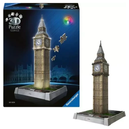 Immagine di Ravensburger 3D Puzzle Iconics Big Ben Light Up