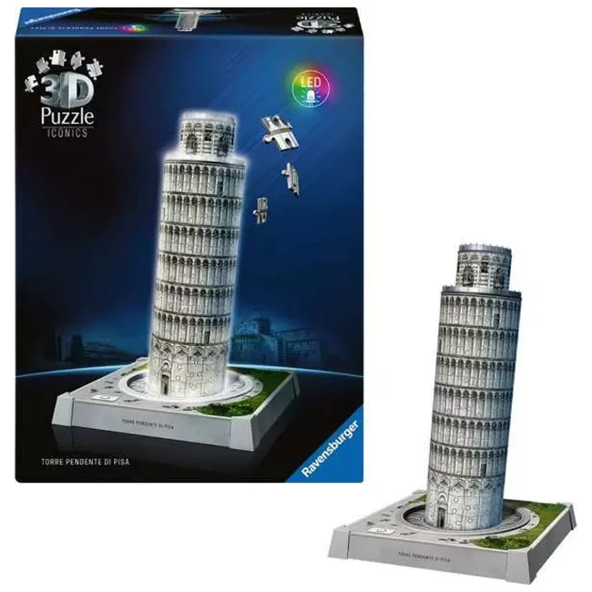 Immagine di Ravensburger 3D Puzzle Iconics Torre di Pisa