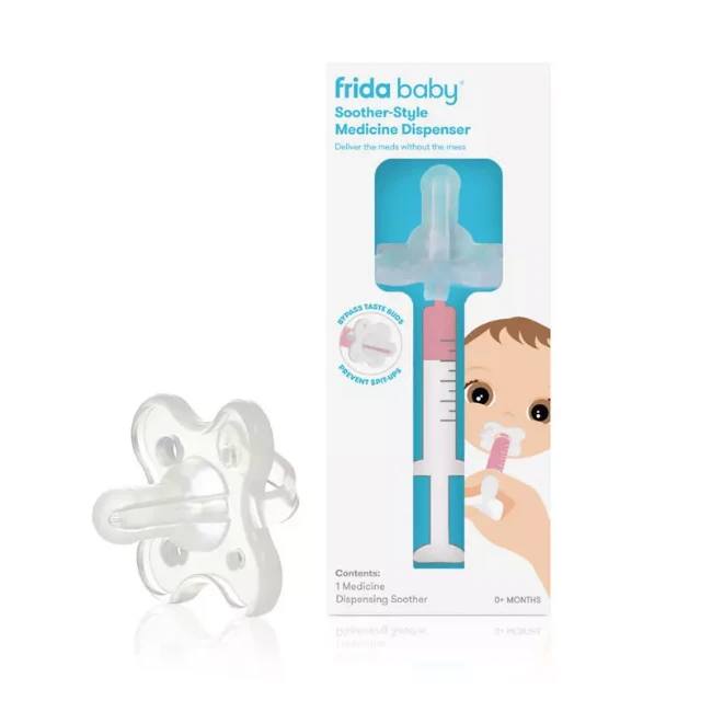 Immagine di Frida Baby Dispenser Medicinali a Ciuccio per Neonati e Bambini - Somministrazione Medicine