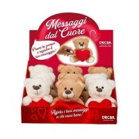Peluche Orsetto con Cuore che Registra - 15 cm