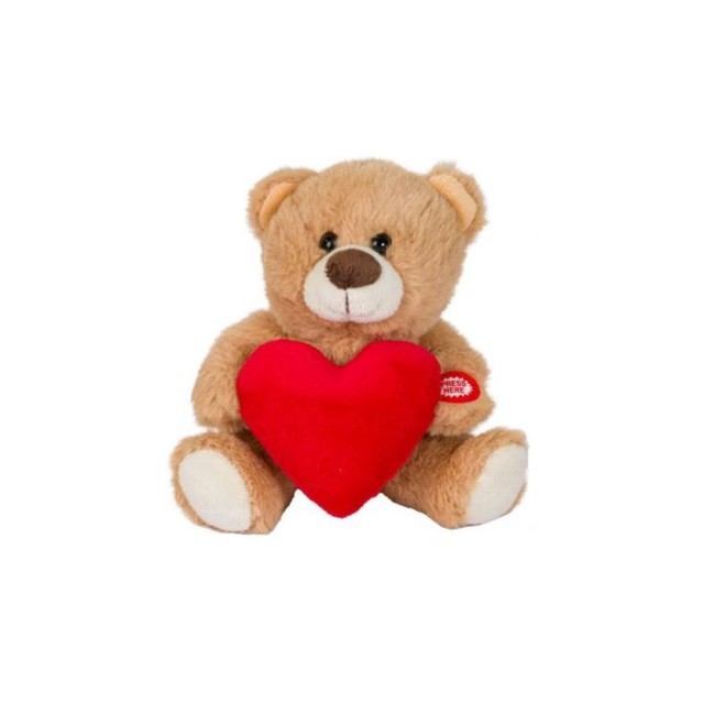 Peluche Orsetto con Cuore che Registra - 15 cm