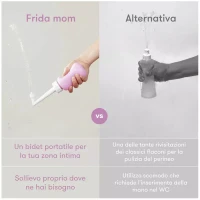 Immagine di Frida Mom Peri Bottle Bidet Portatile Post Parto, Flacone Lavaggio Perineo e Igiene Intima con Borsa Impermeabile inclusa