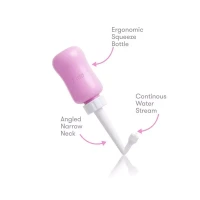 Immagine di Frida Mom Peri Bottle Bidet Portatile Post Parto, Flacone Lavaggio Perineo e Igiene Intima con Borsa Impermeabile inclusa