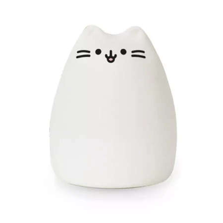 Immagine di InnoGIO GIOkitty Midi Luce Notturna per Bambini in Silicone ABS, 7 Colori, Ricaricabile, Autonomia fino a 15h con Spegnimento Automatico
