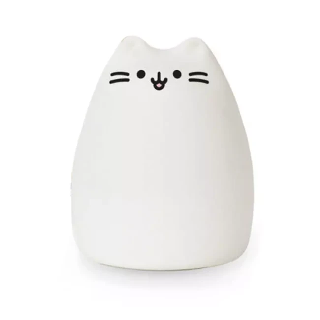 Immagine di InnoGIO GIOkitty Midi Luce Notturna per Bambini in Silicone ABS, 7 Colori, Ricaricabile, Autonomia fino a 15h con Spegnimento Automatico
