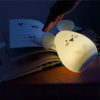 Immagine di InnoGIO GIOmouse Luce Notturna per Bambini in Silicone BPA Free, 8 Colori, Ricaricabile USB-C, Autonomia fino a 10 Ore