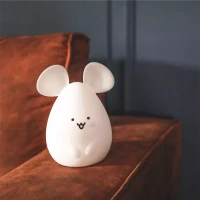 Immagine di InnoGIO GIOmouse Luce Notturna per Bambini in Silicone BPA Free, 8 Colori, Ricaricabile USB-C, Autonomia fino a 10 Ore
