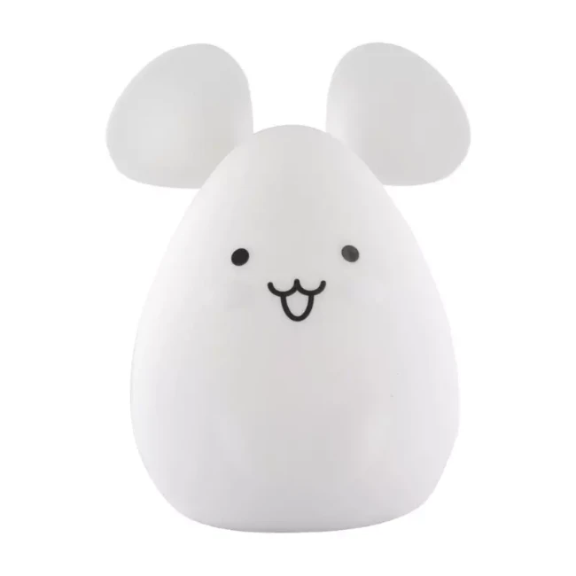 Immagine di InnoGIO GIOmouse Luce Notturna per Bambini in Silicone BPA Free, 8 Colori, Ricaricabile USB-C, Autonomia fino a 10 Ore