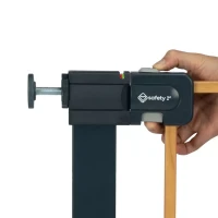 Immagine di Safety 1st Easy Close Metal SecureTech Cancelletto di Sicurezza Bambini per Scale e Porte, Montaggio a Pressione Senza Fori - Wood 