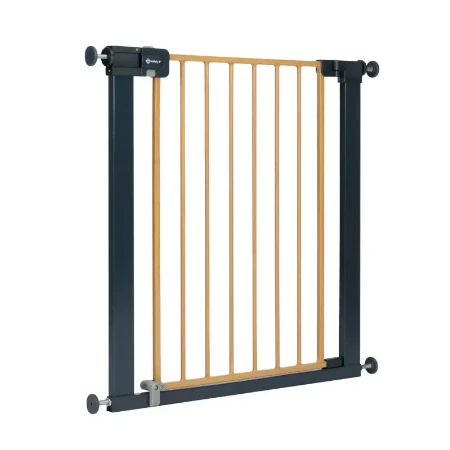 Immagine di Safety 1st Easy Close Metal SecureTech Cancelletto di Sicurezza Bambini per Scale e Porte, Montaggio a Pressione Senza Fori - Wood 